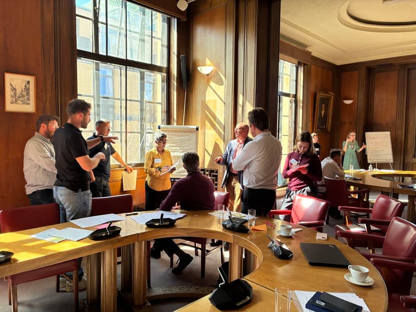 Attendees at Max Fordham's MEP Circular Economy & Reuse Workshop at the Guildhall in Cambridge