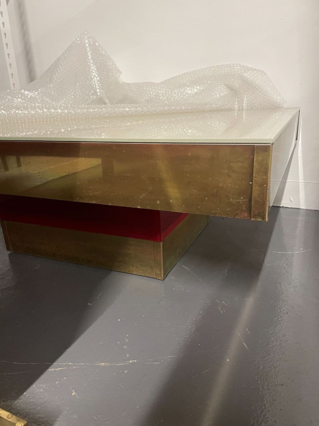 Glass Topped Coffee Table