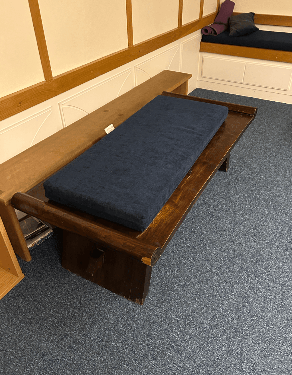 Large timber bench