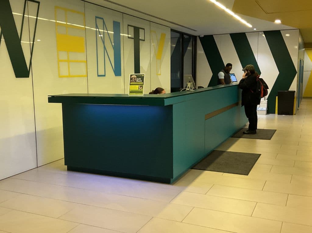 Reception desks
