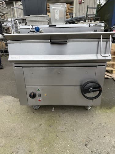 Lincat OG8801/N Brat Pan Nat Gas Tilting Boiling Pan Heavy Duty 90 Liter A++ (Single Phase)