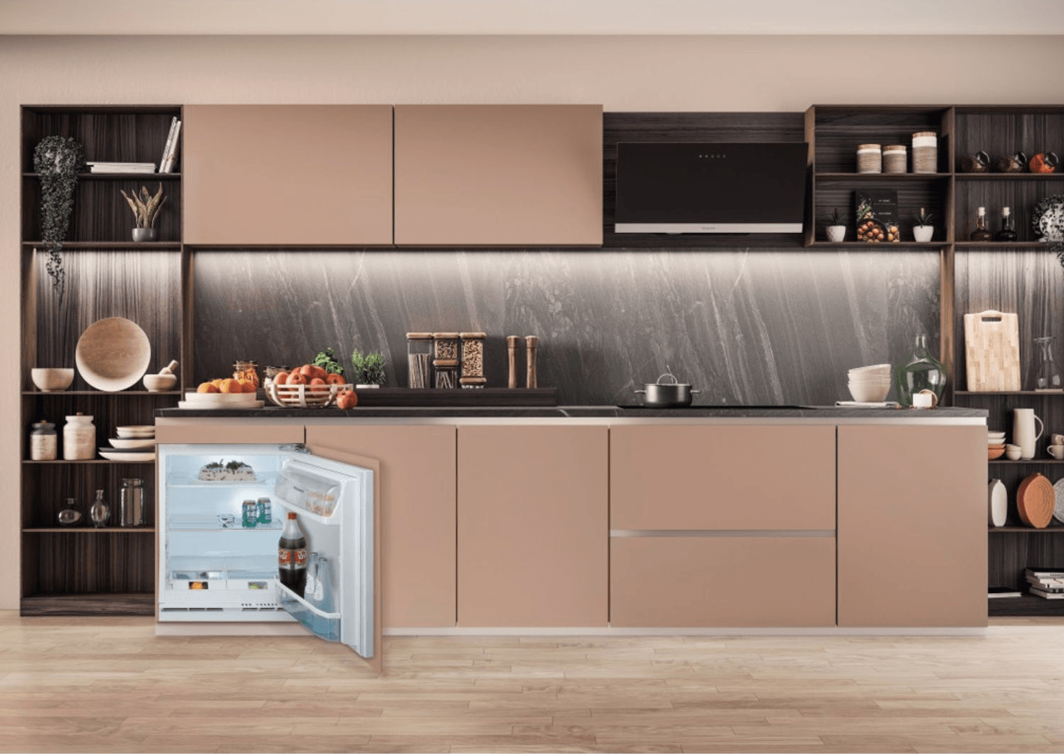 Refurbished Hotpoint HBUL011.UK 144 Litre Integrated Under Counter Fridge