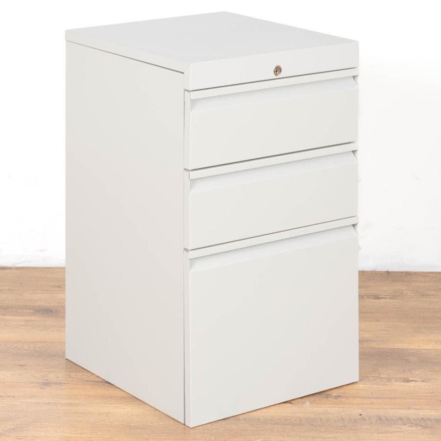 Knoll Grey 3 Drawer Pedestal
