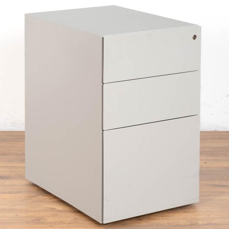 Knoll Light Grey 3 Drawer Office Pedestal