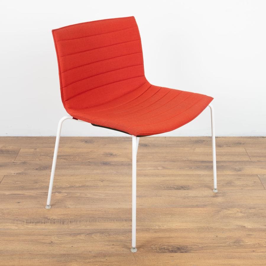 Arper Catifa 46 Red Fabric Cafe Chair