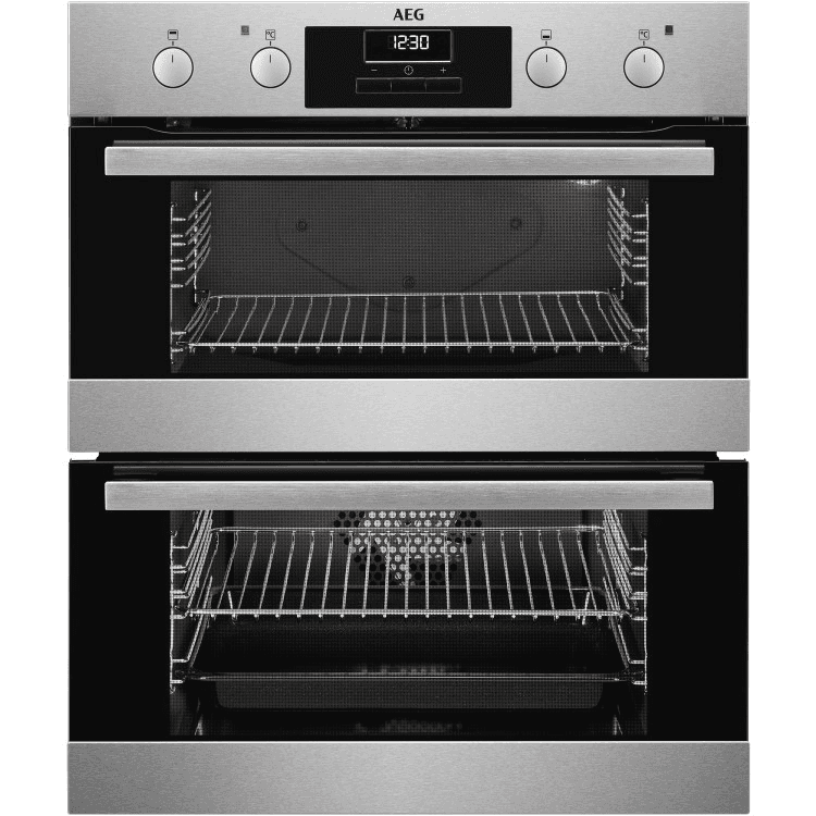 AEG DUB331110M 60cm Double Built Under Electric Oven Stainless Steel