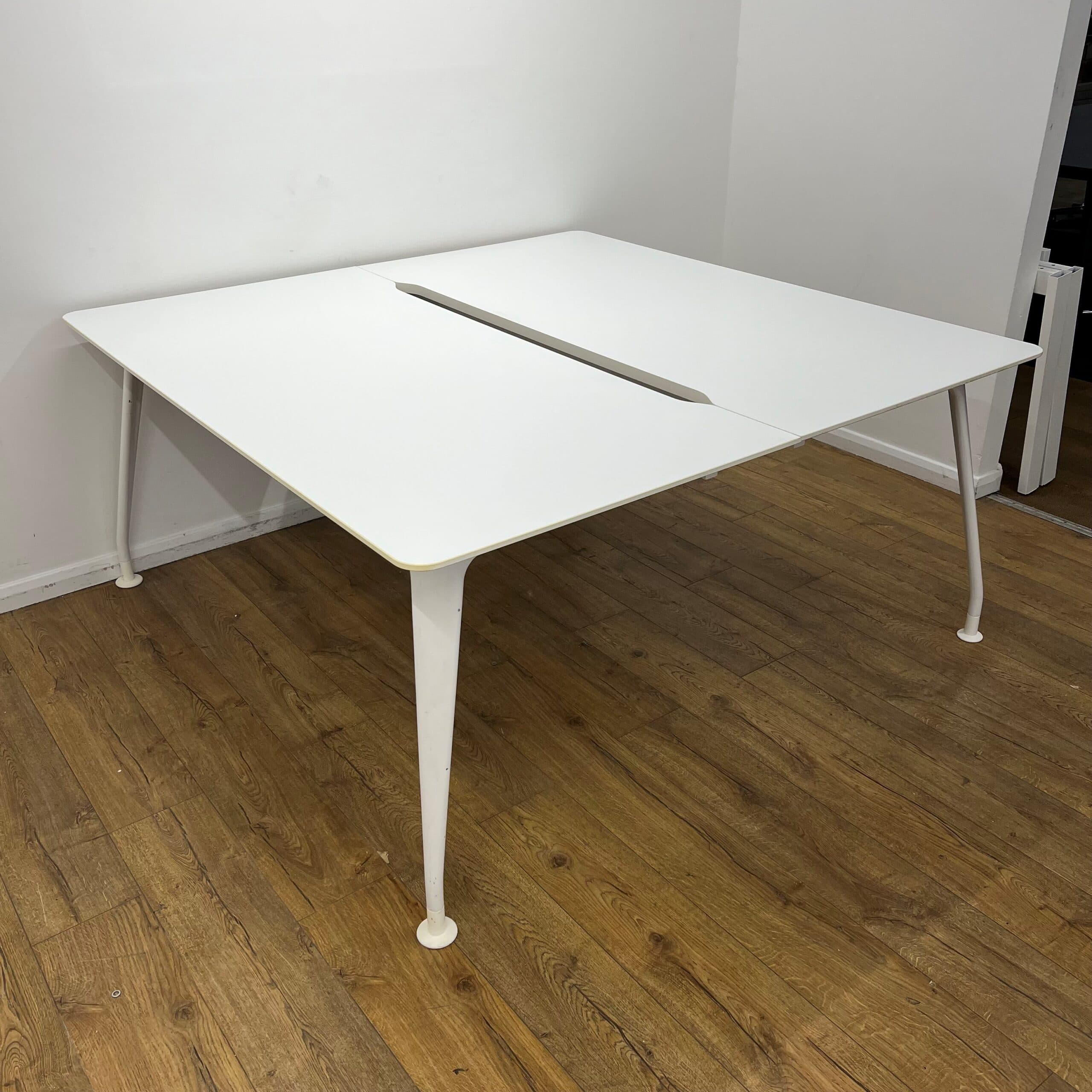 White Verco 1600mm Bench Desk