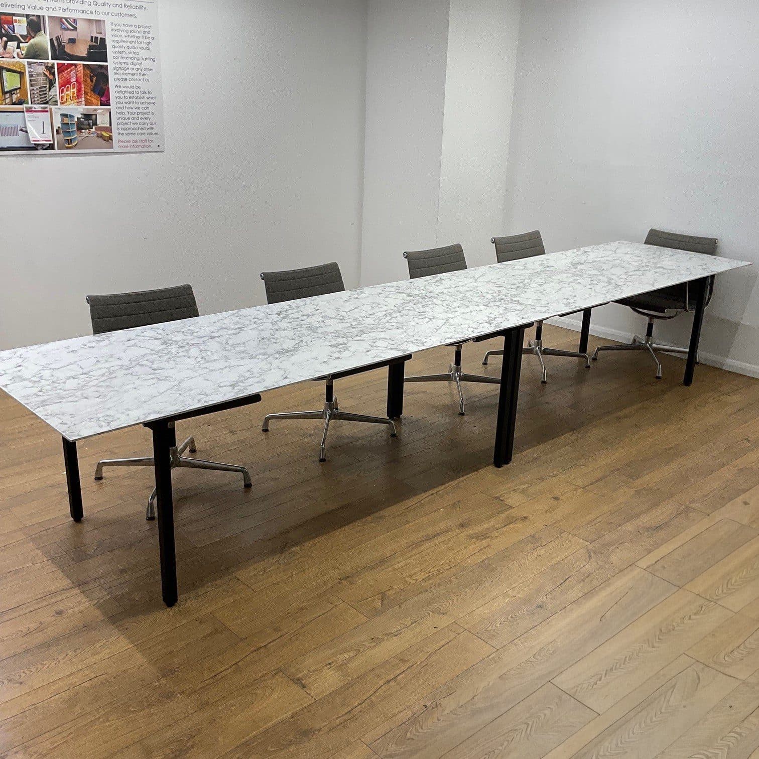 Marble Effect 4200mm Boardroom Table