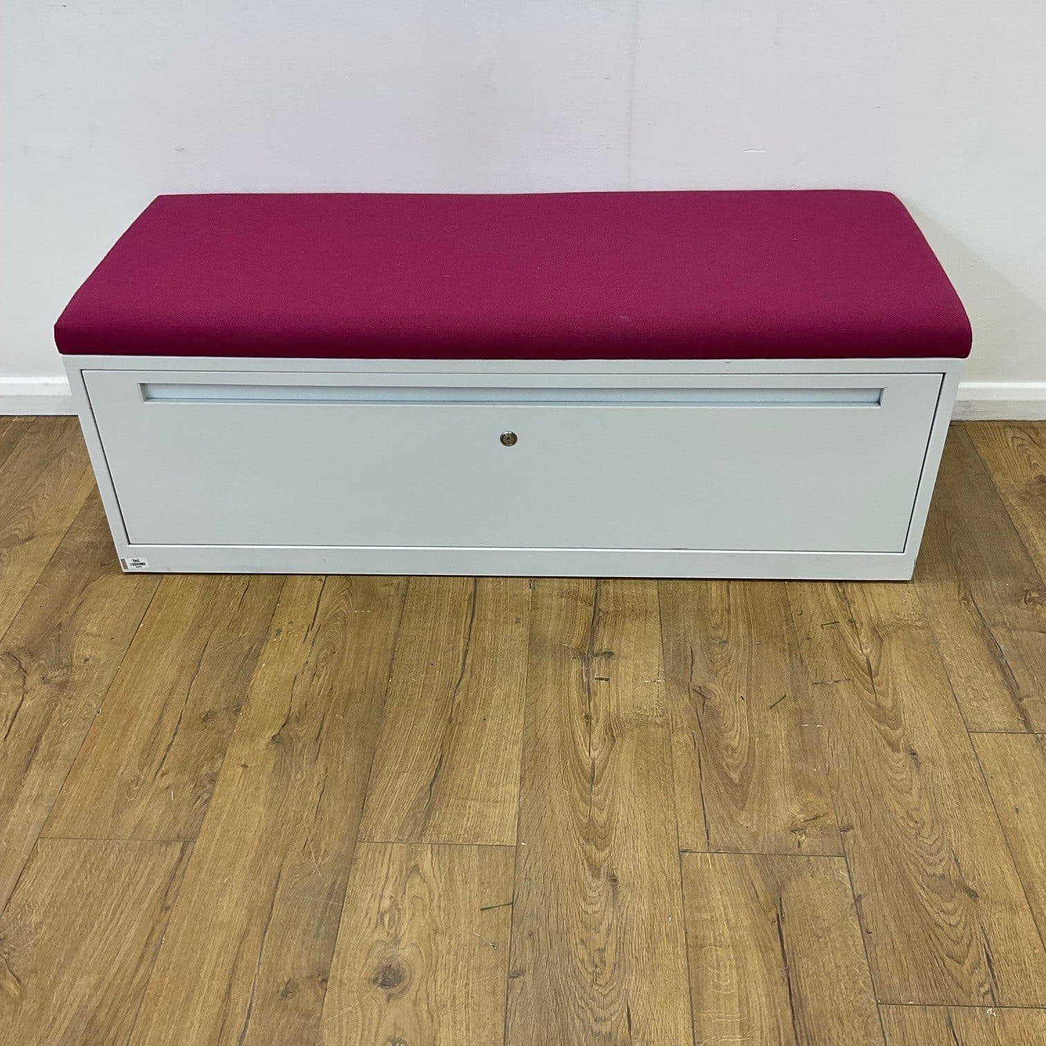 White 1 Drawer Lateral Filing Unit With Pink Cushion