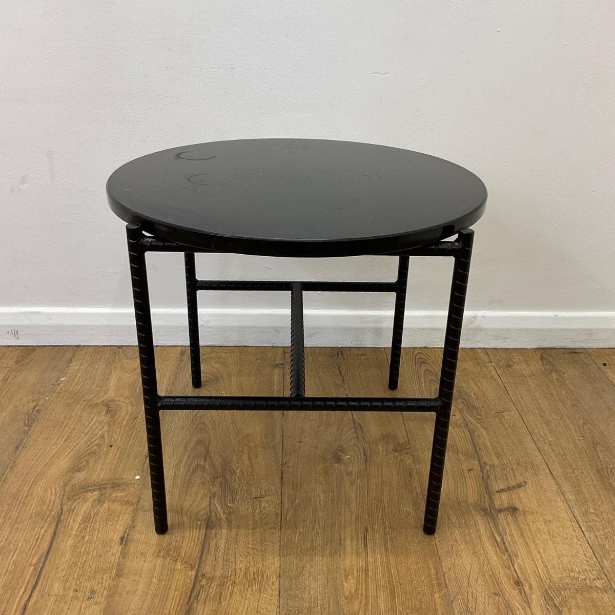 Black Round 450mm Coffee Table