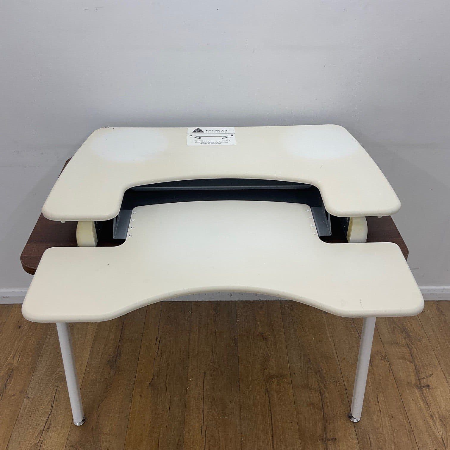 White Desk Riser
