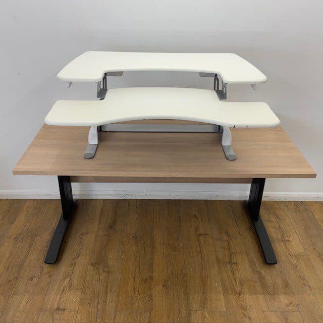 White Desk Riser