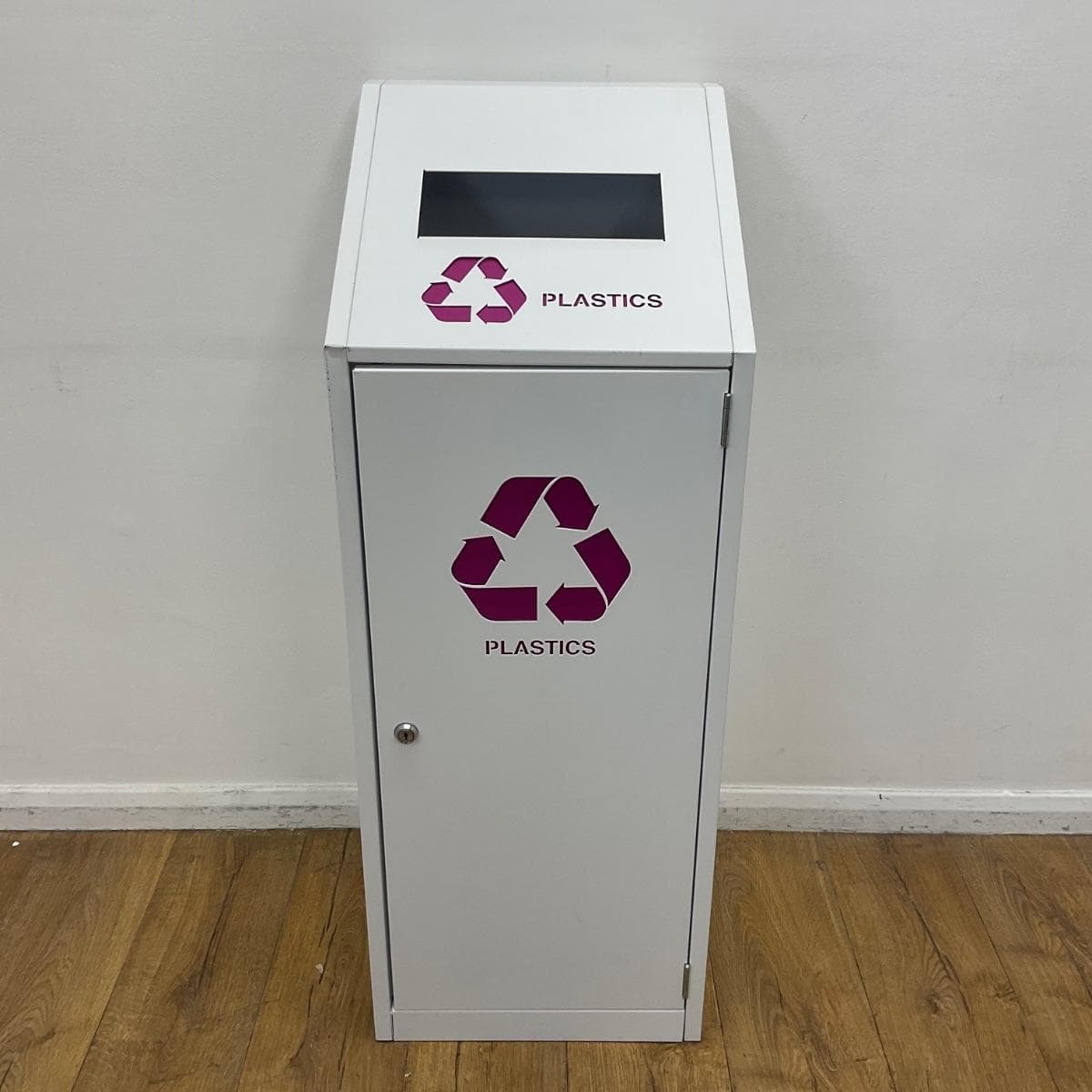 White Plastic Waste Bin