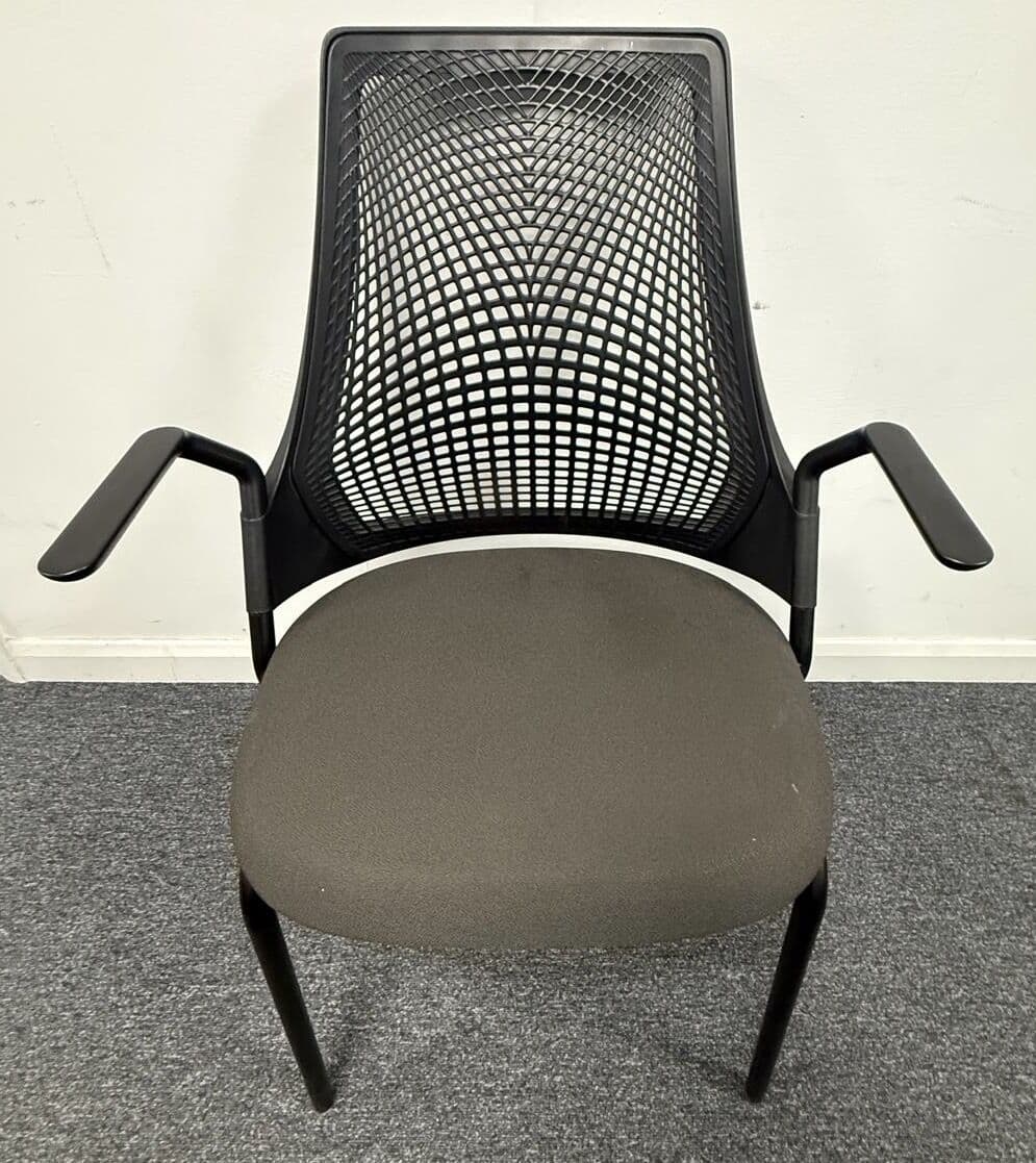 Herman Miller Sayl Triflex 4 Leg Stacking Conference Chair Grey