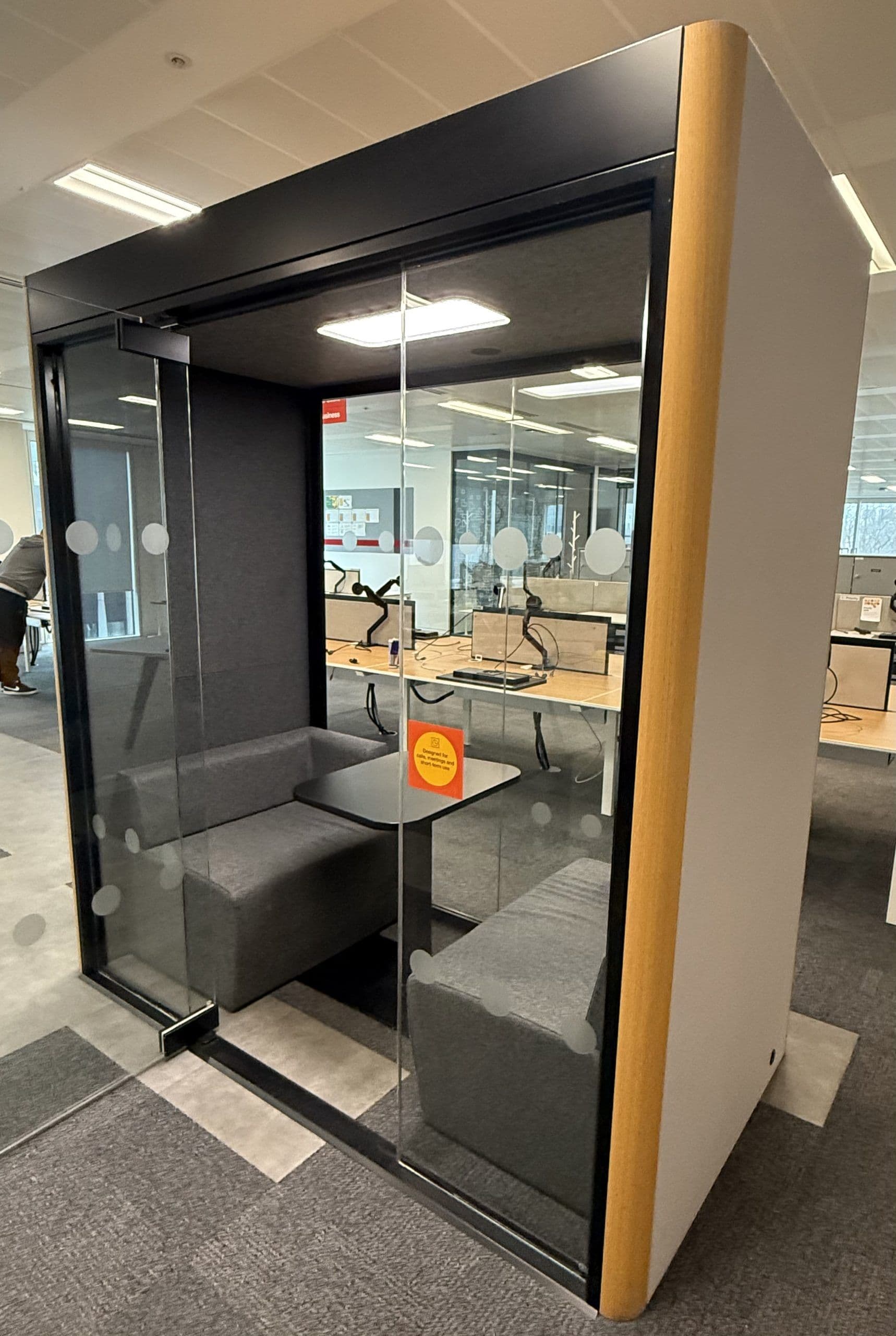 Frem Oasis Linear Duo Acoustic 2 Person Workspace Booth Pod