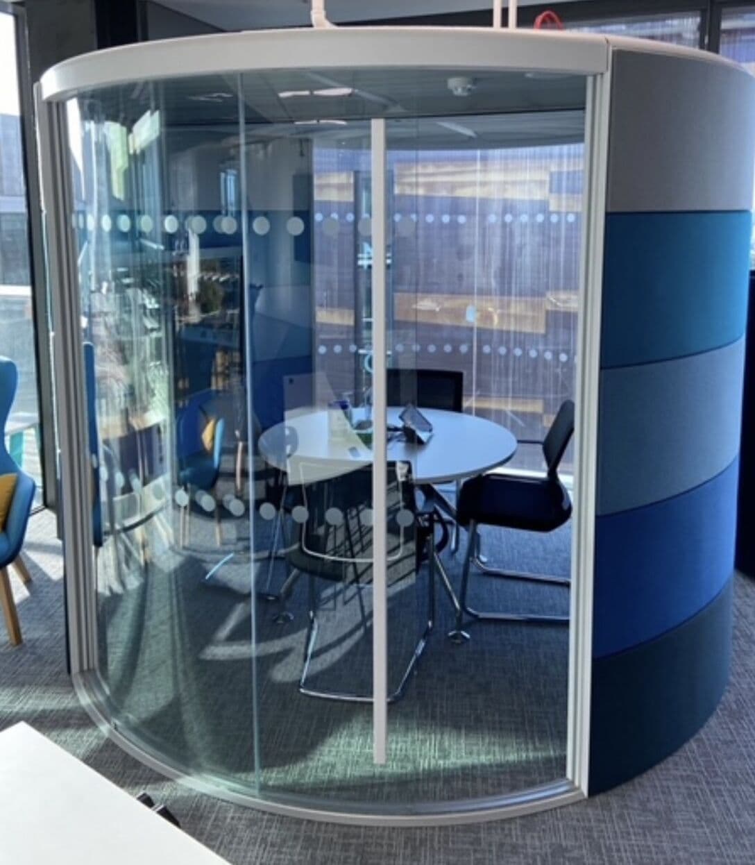 Orangebox Air3 12 circular Acoustic Office Privacy Space