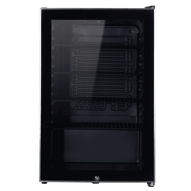ElectriQ eiQ115DFSS 115 Litre Drinks Fridge Black with Stainless Steel Trim