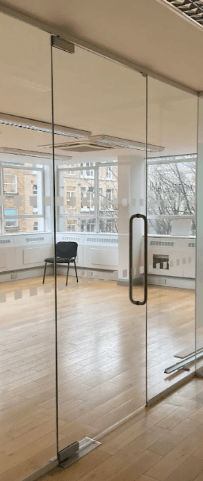Glass door