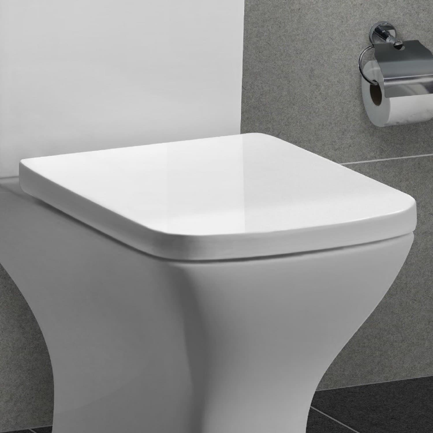 Soft Close Toilet Seat - Wrap around Design - Top Fixing - Austin Range