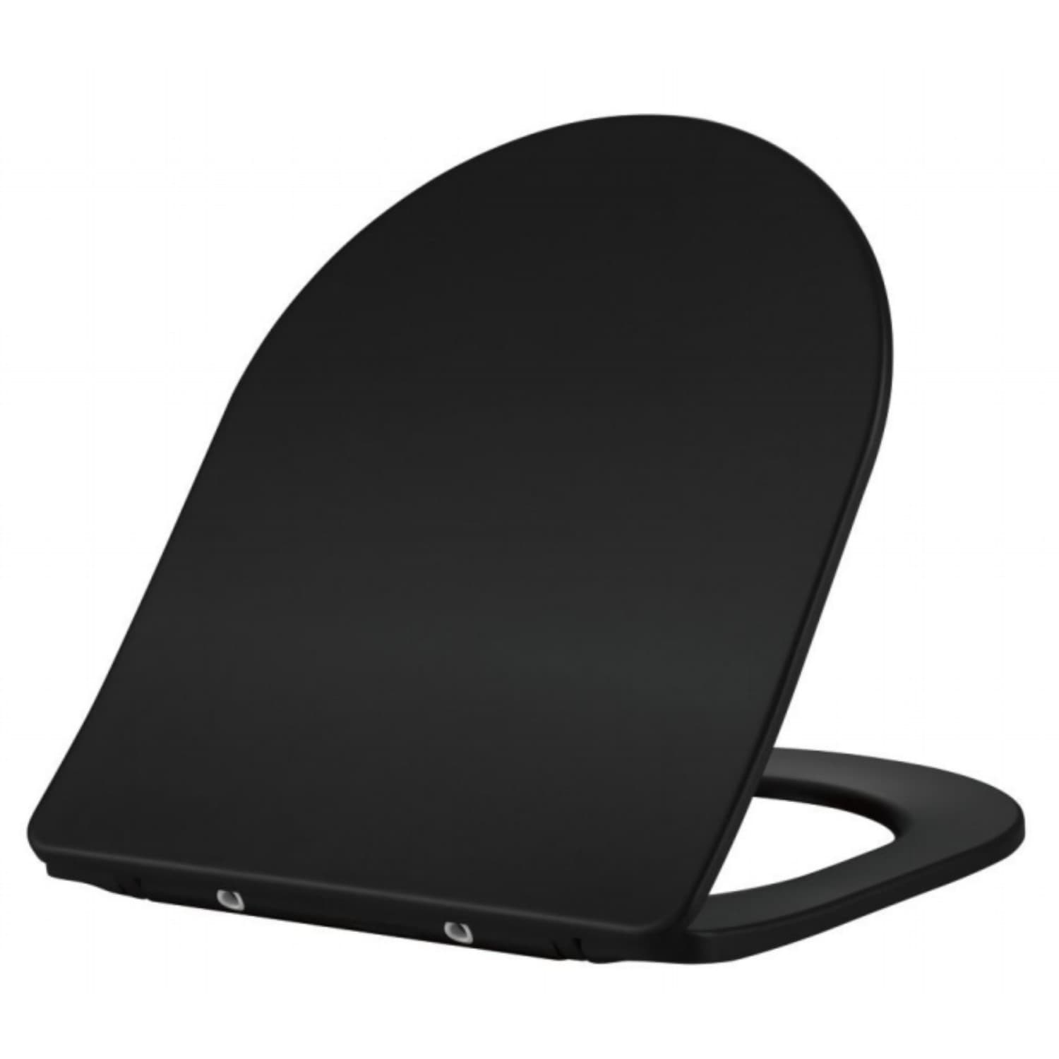 Matt Black Comfort Height Close Coupled SEAT - Roma