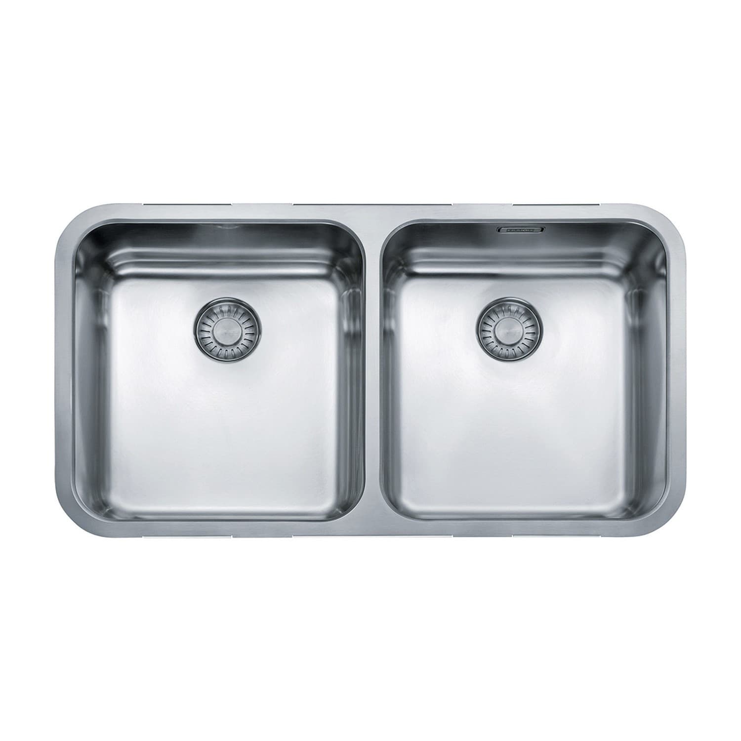 Franke Largo 2 Bowl Undermount Chrome Stainless Steel Sink