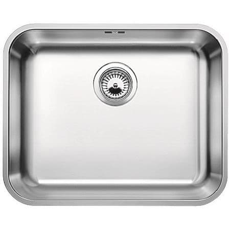 Single Bowl Undermount Chrome Stainless Steel Kitchen Sink - Blanco Supra 500-U