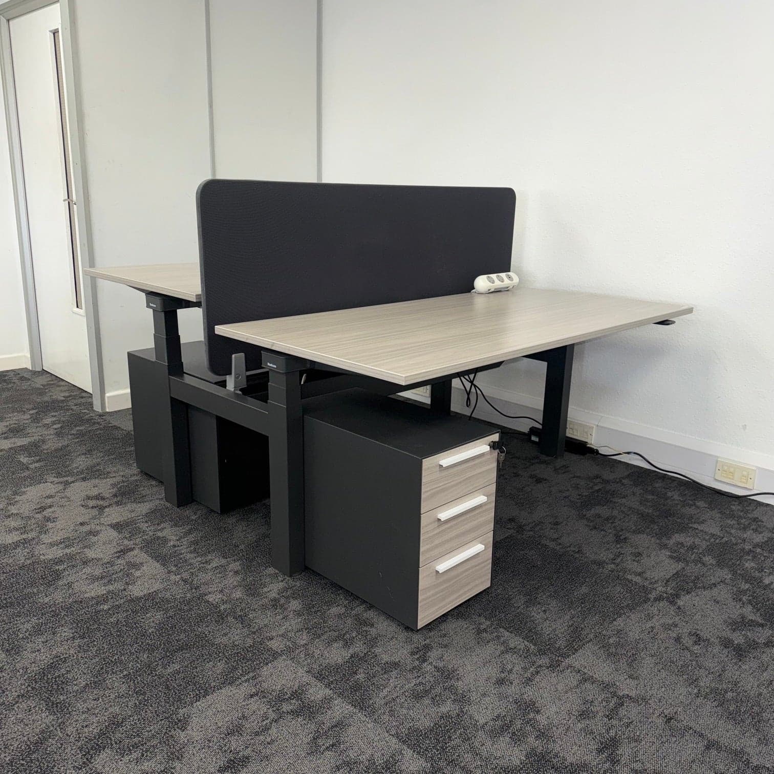 Steelcase Migration Electric Sit Stand Bench Bundle