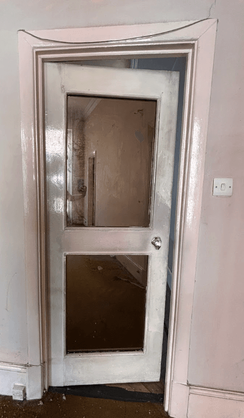 Mirrored-Glass Panelled Door