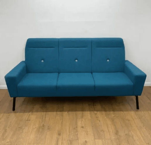 Sixteen3 Blue 3 Seater Reception Sofa