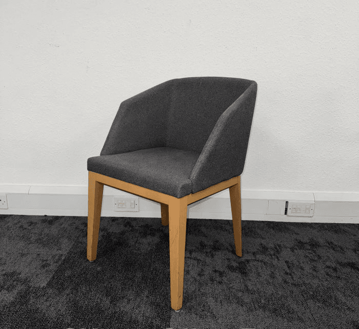 Grey Fabric Armchair
