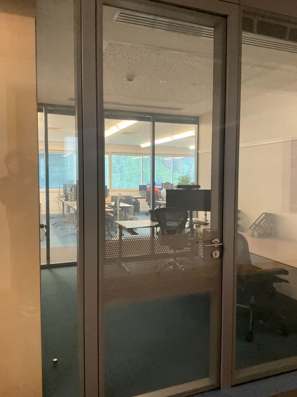 Glazed Aluminium Internal Door