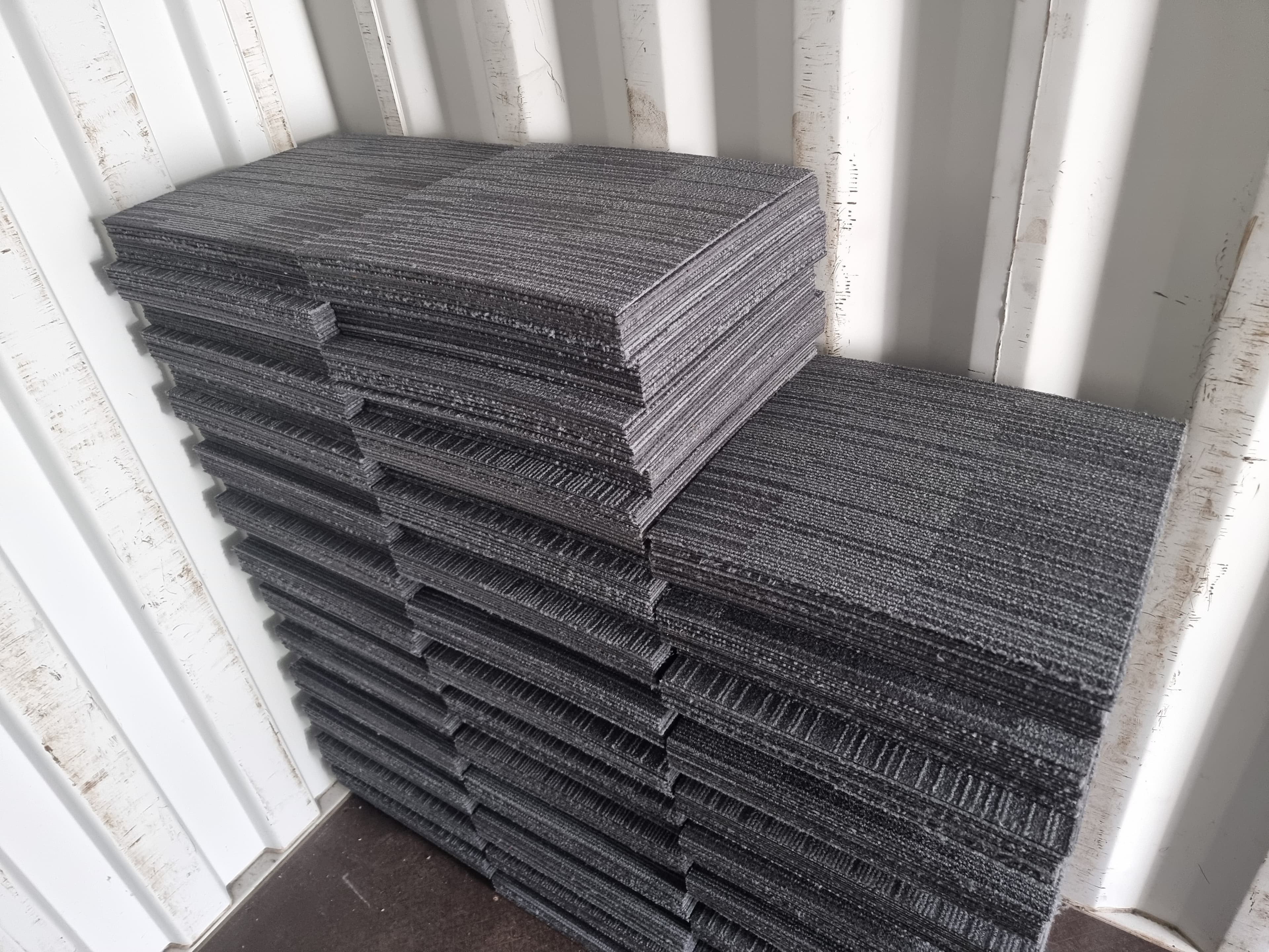 Interface Lima US Special 50x50cm Grey/Dark Grey Striped Carpet Tiles £1.20 Each