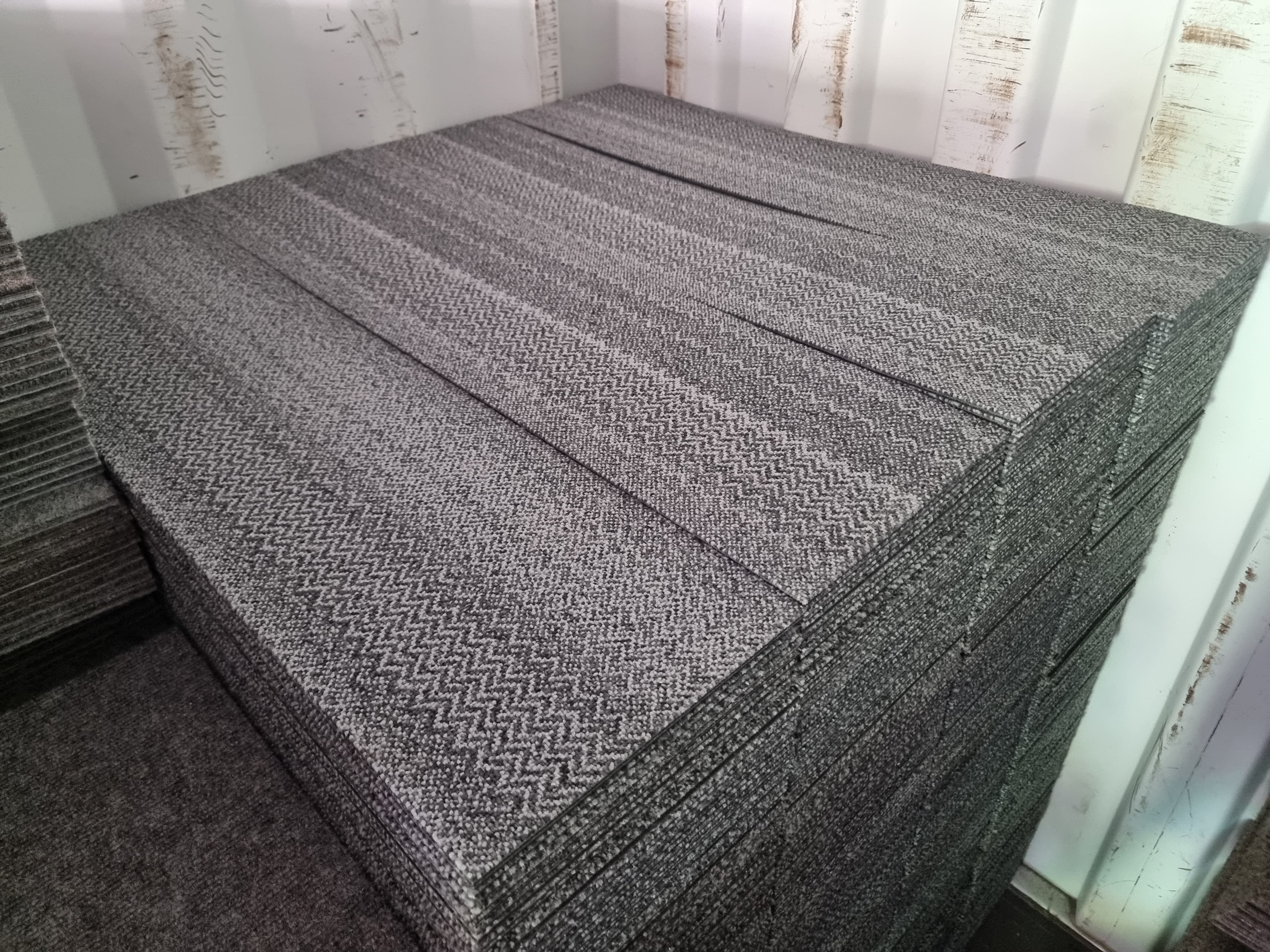 Grade C Grey Patterned Interface Stitchery 9281001 Carpet Planks 100x25cm