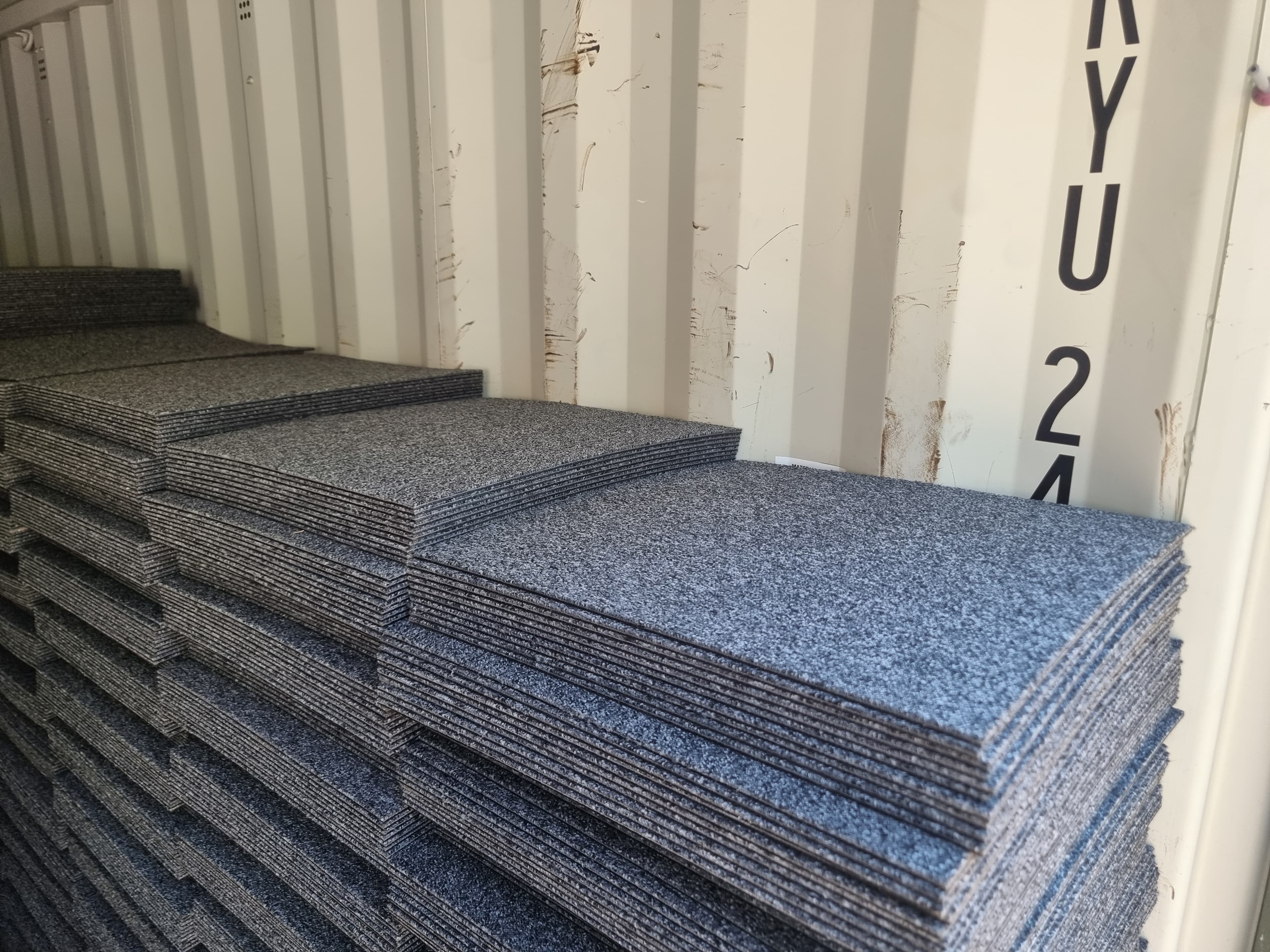 Grade C Interface Concrete Mix Brushed 50x50cm Carpet Tiles