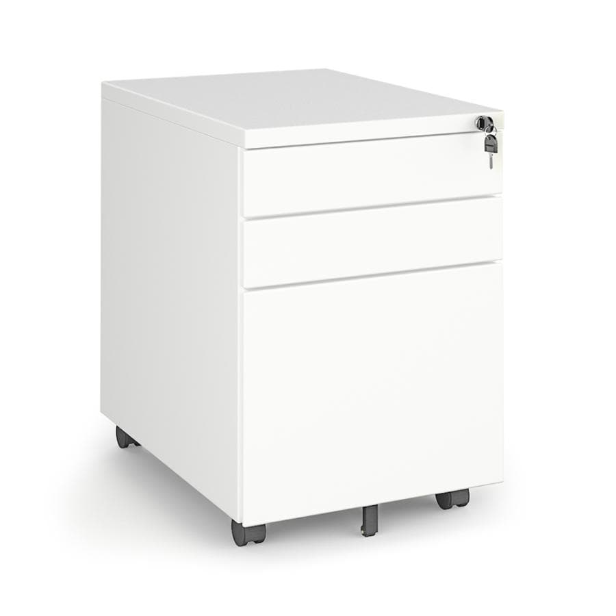 White Steel Under Desk Pedestal (New/Surplus Stock)