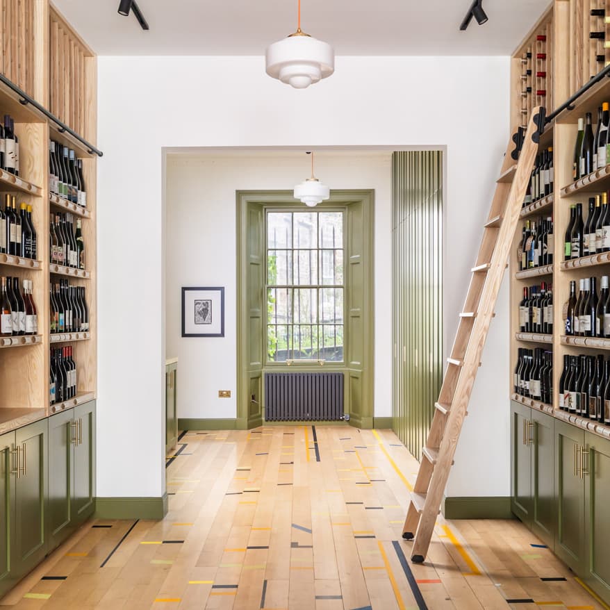 Reclaimed solid beech flooring (per sq m)