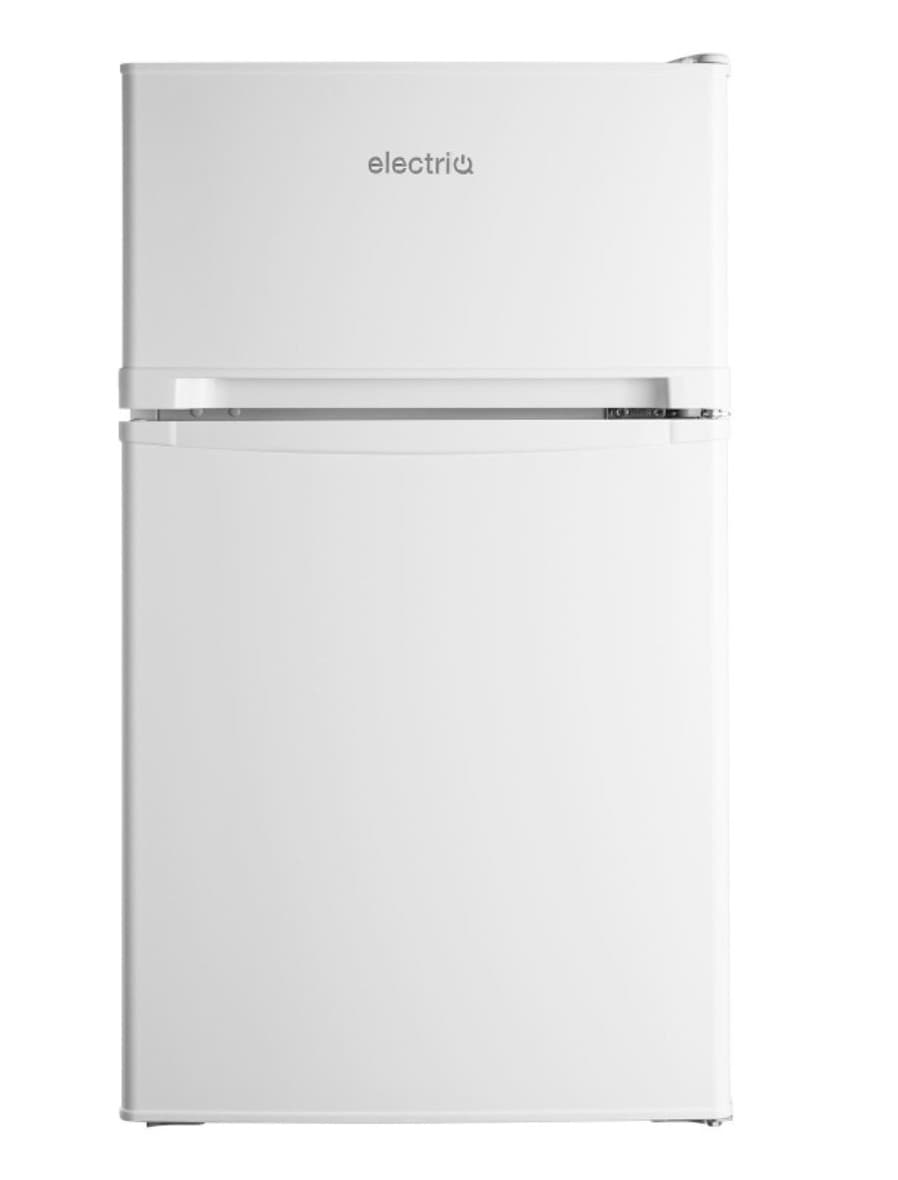 GRADE A2 - electriQ 80 Litre Under Counter Freestanding Fridge Freezer - White