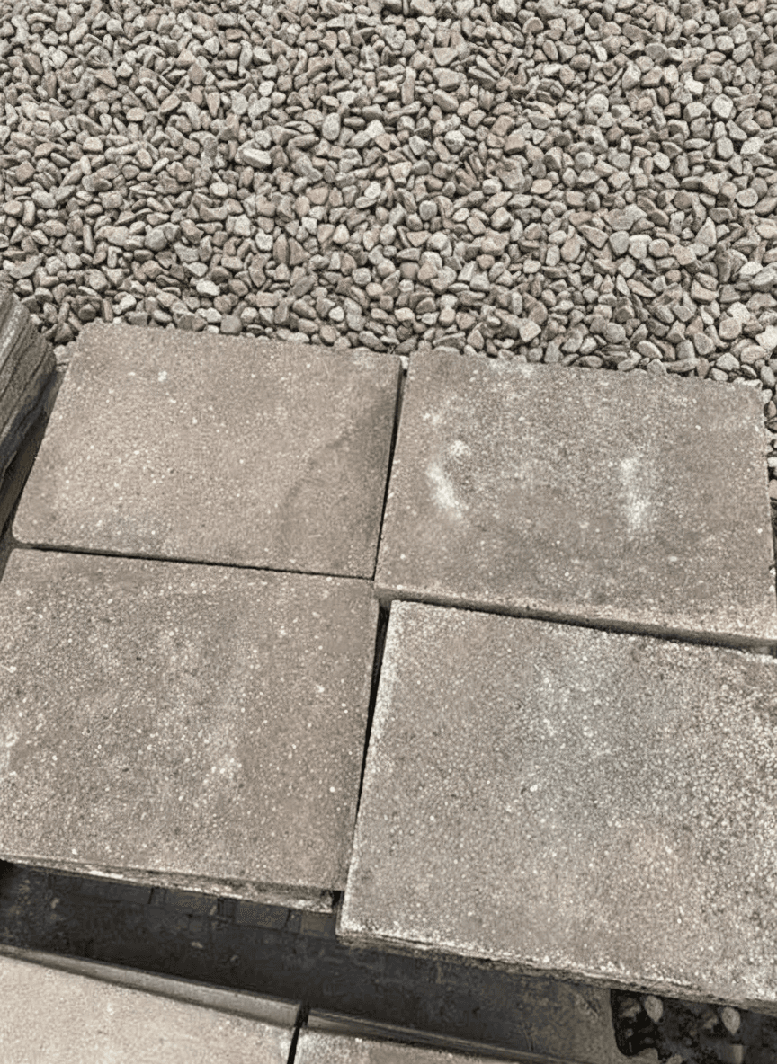 Reclaimed concrete slabs - rectangular