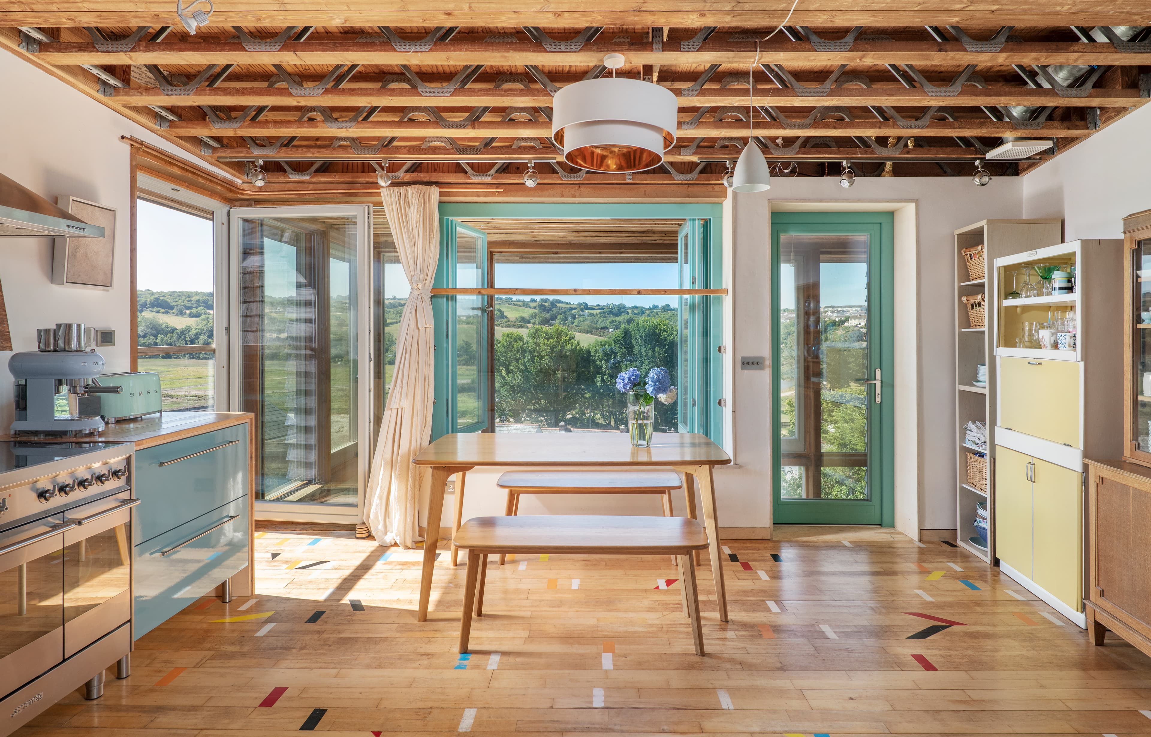 Reclaimed beech sports flooring (per sq m)