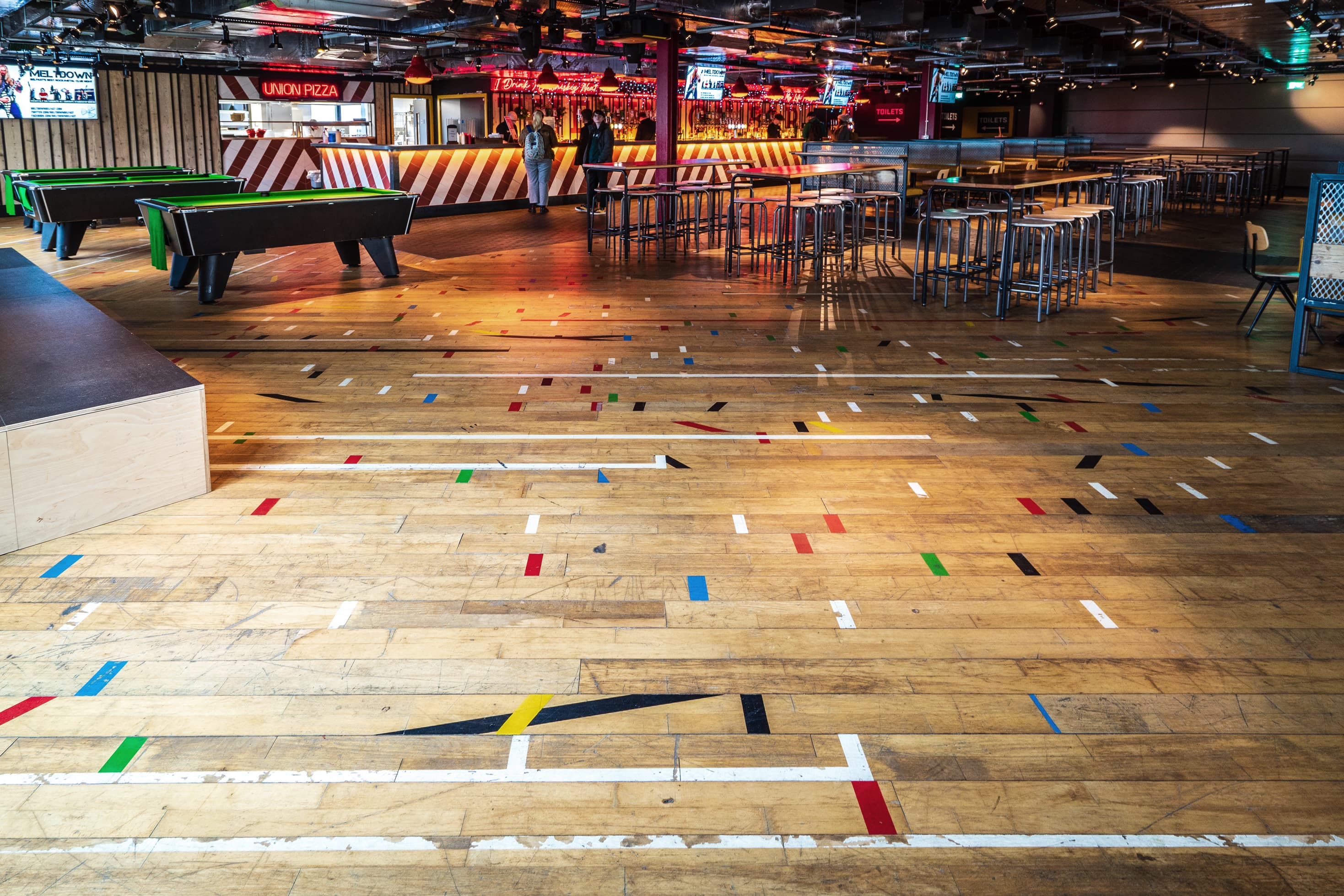 Reclaimed solid beech flooring (per sq m)