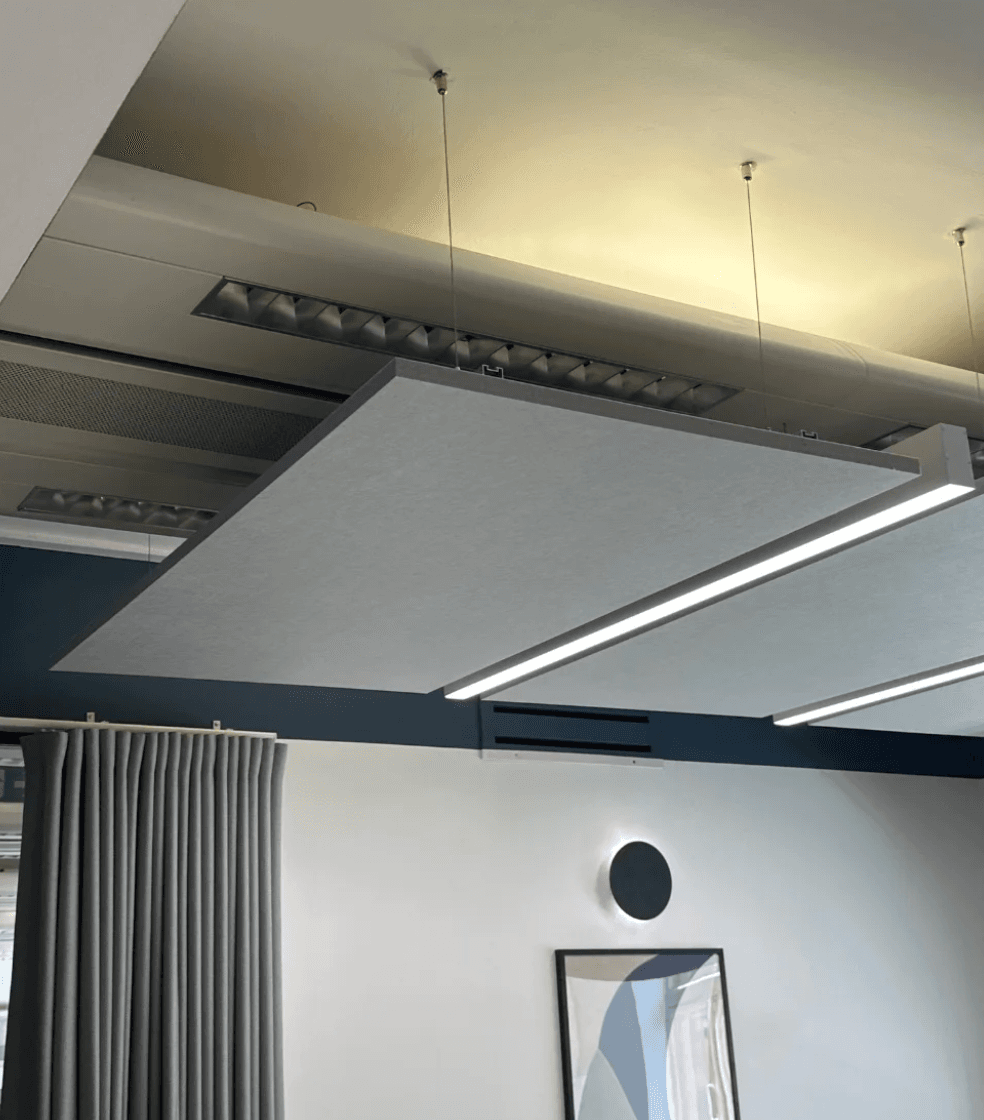 Grey Hanging Acoustic Panels