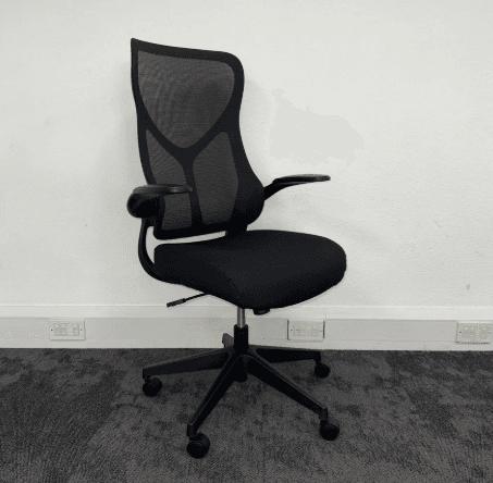 New High Back Mesh Task Chair with Folding Arms