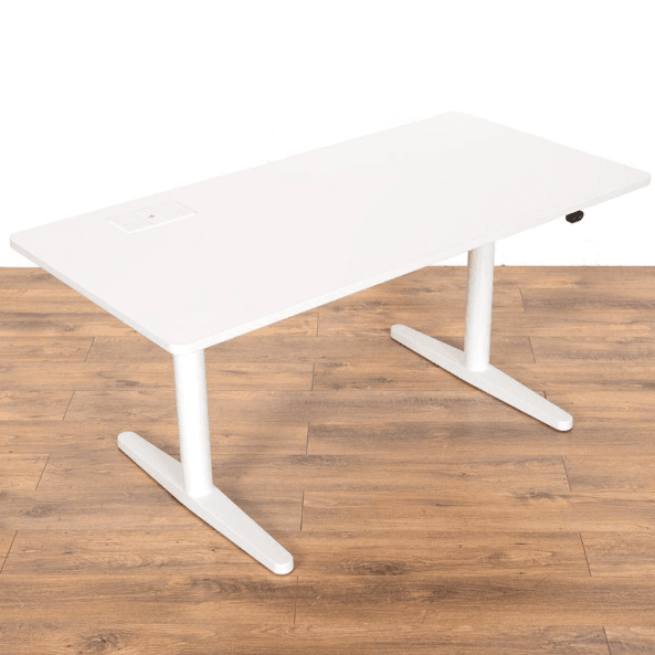 Vitra Tyde 2 White 1400x700 Electric Desk