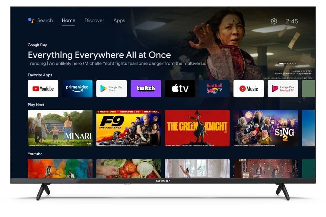 Frameless Smart LED Android TV Android Full HD 40"