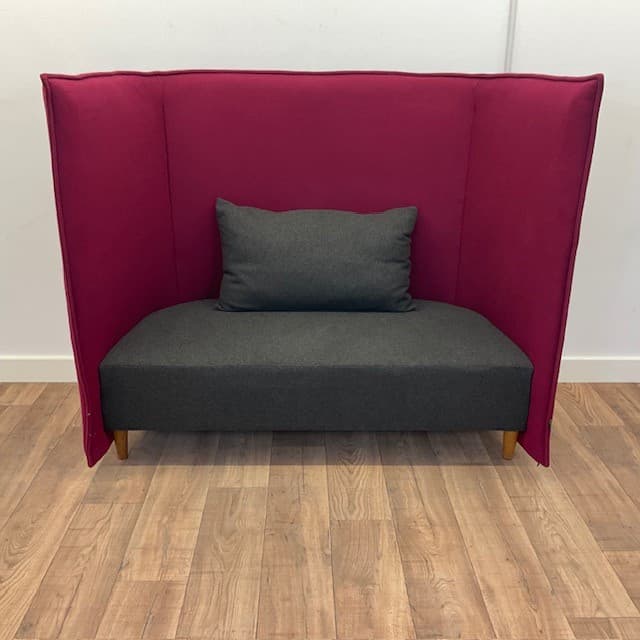 Pink & Grey Naughtone Cloud 2 Seater Booth