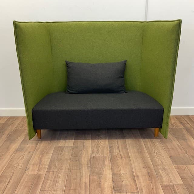 Green & Grey Naughtone Cloud 2 Seater Booth U-BT-NO-G-01