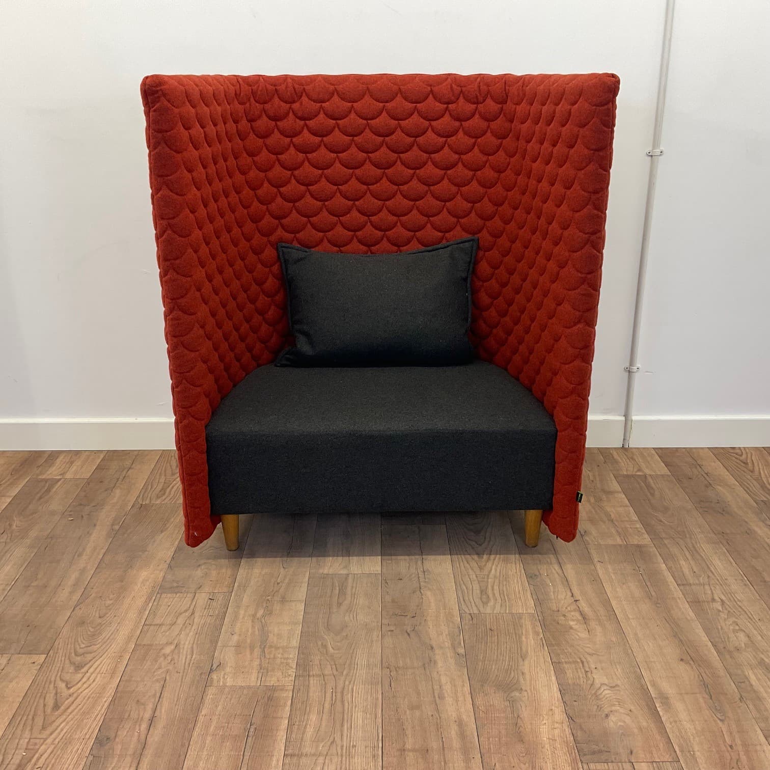 Red & Grey Naughtone Cloud Single Booth