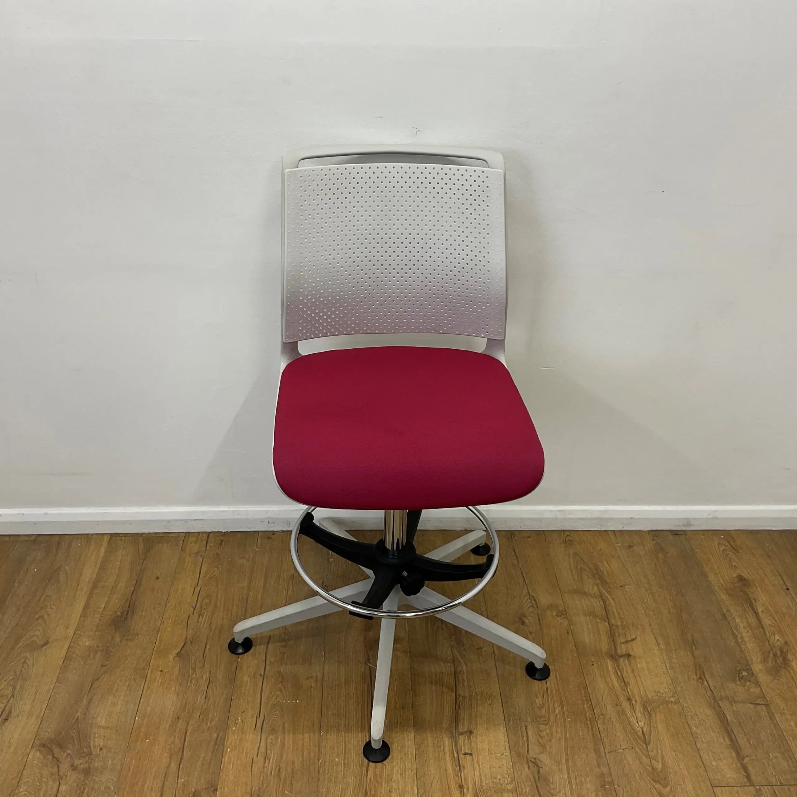 Senator Ad-Lib White & Pink Draughtsman Chair