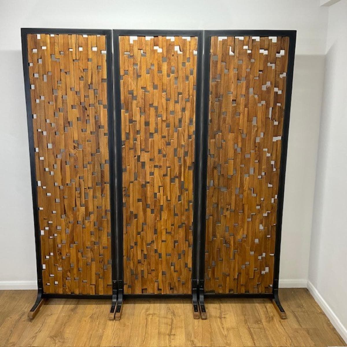 Oak 2080mm Freestanding Screen