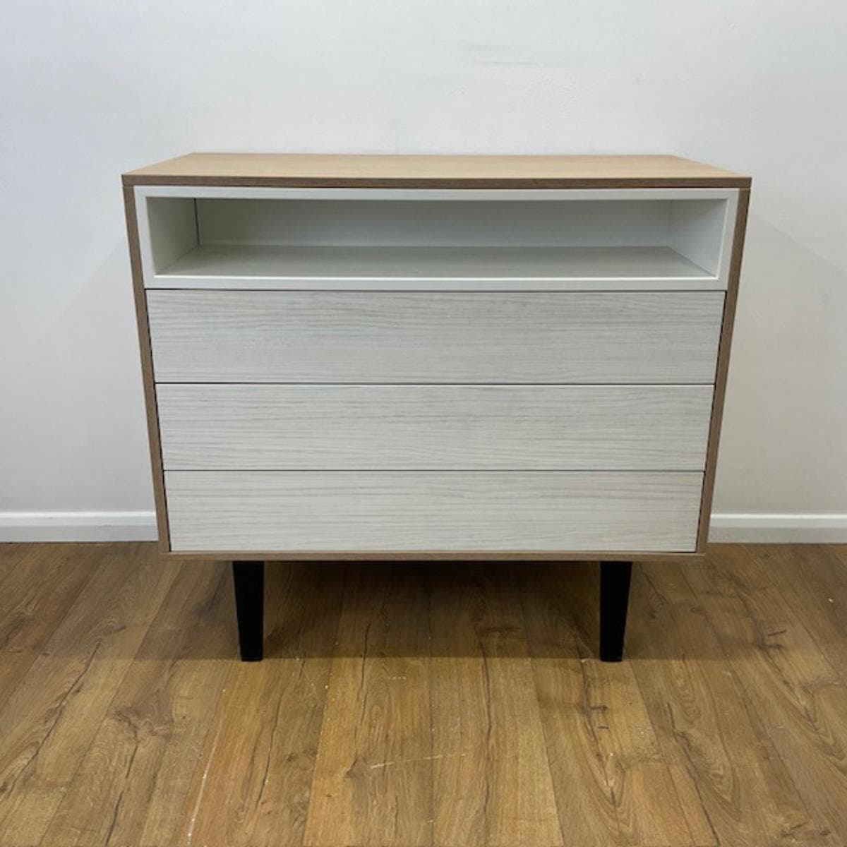 Oak 3 Drawer Credenza Unit